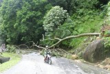 Na de zware storm waren er flink wat aardschuivingen geweest