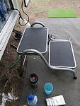 Nieuwe opstap caravan.