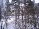 Sneeuw buiten mijn kamer