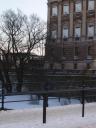 gamla stan in de sneeuw