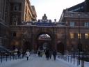 gamla stan in de sneeuw