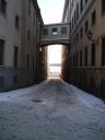 gamla stan in de sneeuw