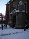 gamla stan in de sneeuw