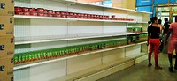 doorsnee supermarkt in Cuba, een zee van keuze :-(