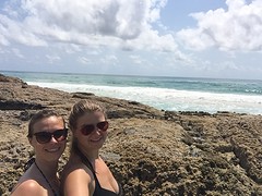 Fraser Island Champagne pools met Carolina