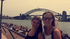 Voor Harbour Bridge met Amanda