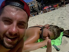 Op het strand met Sander