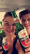 Proost op onze vakantie in de eerste taxi richting Seminyak