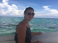 ik in de boot op Nusa Lembongan