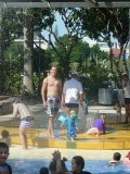 Waterspektakel bij Southbank in Brisbane