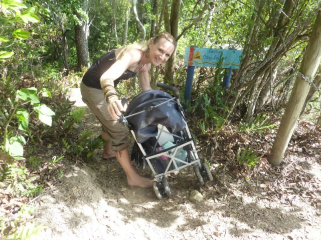 Niet geschikt voor buggy's...