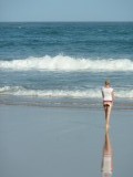 The beach