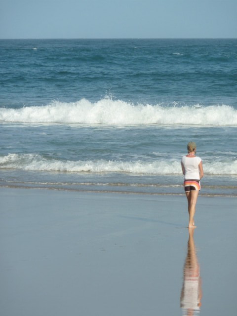 The beach