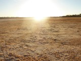 Zonsondergang in the outback