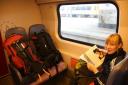 In the train naar Schiphol (2,5 uur!)