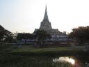 Sunset @ tempel in Ayuttaya