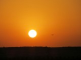 Desert safari - zonsondergang boven de woestijn