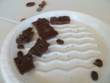 Chocoalde met koffiebonen (proevertjes)