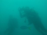 Zeiltrip - Slechte zichtbaarheid: duikinstructor en andere duiker op 4 meter afstand
