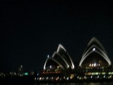 Sydney opera house by night