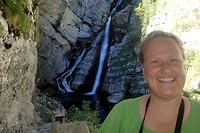 Joan bij Savica waterval