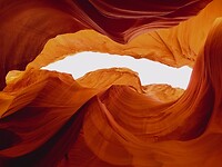 Antilope Lower Canyon foto omhoog