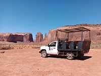 Monument Valley vervoer met Indiaan
