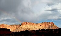 Regenboog bij Capitol Reef
