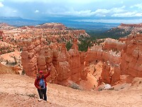Joan bij Bryce Canyon
