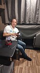 In de camper