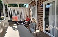 Veranda van het huisje