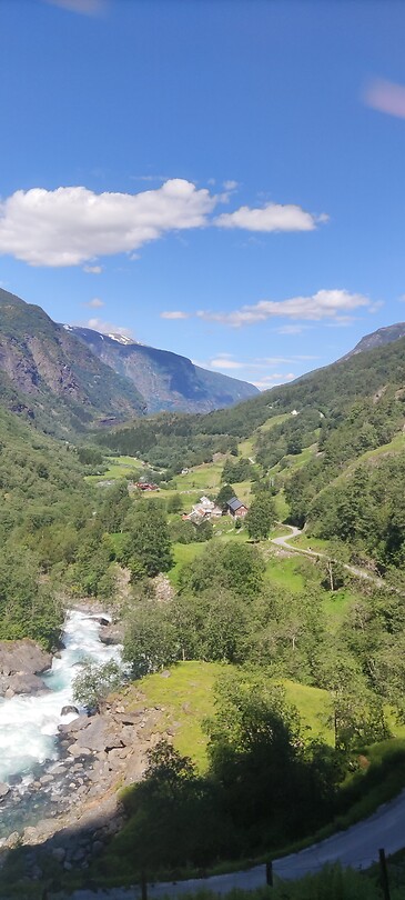 Uitzicht vanuit de trein