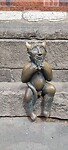 Bronzen duiveltje naast de Marienkirche