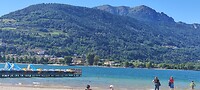 Meer van Caldonazzo met de Alpen