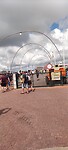 Entree van de pontjes brug