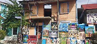 Gezellig kunststraatje in Puerto Plata