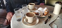 Koffie met beignets in cafe du Monde