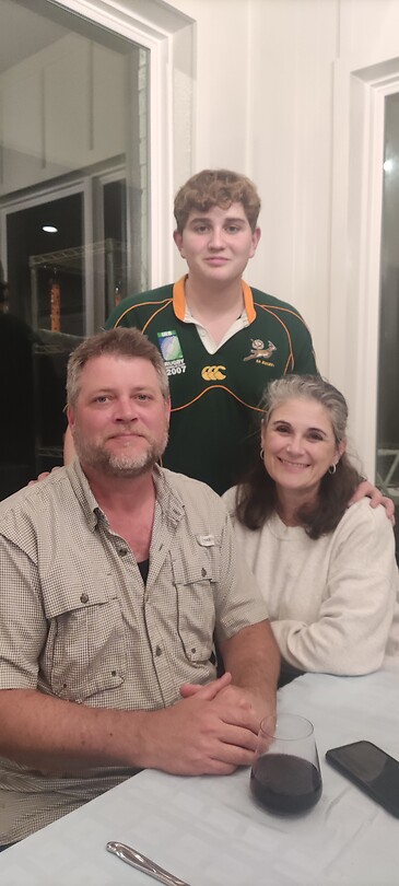 Pete en Maria met de jongste zoon Daniël
