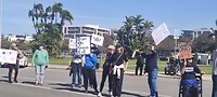 Protest anti Trump en Elon Musk
