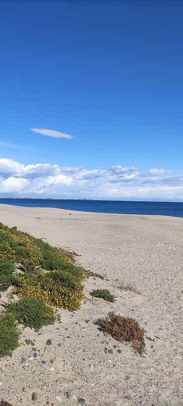 Het strand bij de camping in Cambrils