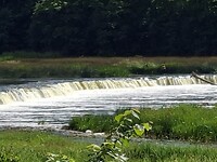 De breedste waterval van Europa in de Venta rivier