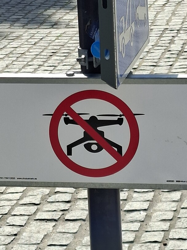 Verboden voor drones!!