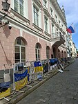 Protesten voor de Russische ambassade
