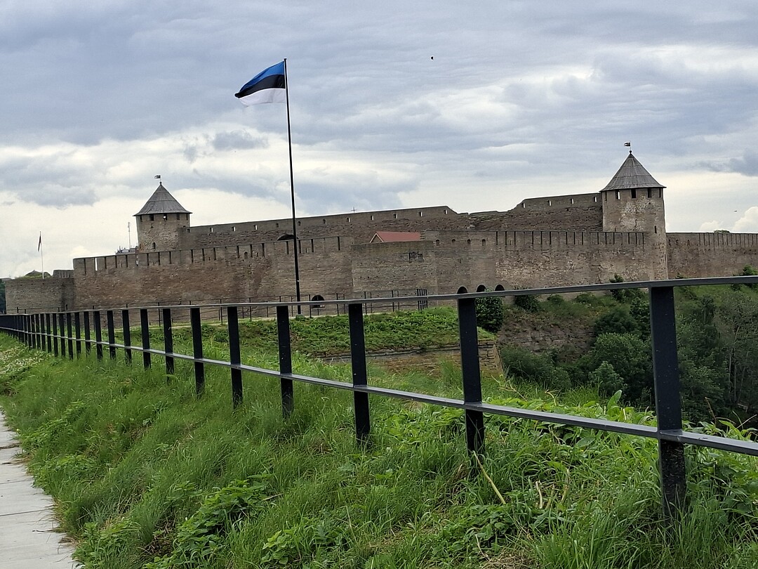 De Russische burcht Ivangorod