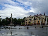 Overwinningsmonument op het Vienībasplein in Cēsis