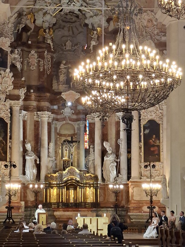 Interieur kerk universiteit