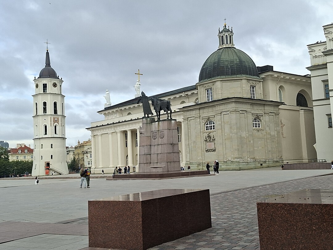 Kathedraal van Vilnius met de klokkentoren