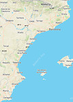 De kust van Spanje