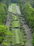 De tuin van de Borobudur