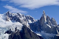 Hike Laguna Torre: Het einddoel ingezoomd (Col Torre en Glacier Torre)